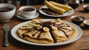 crepe banane chocolat